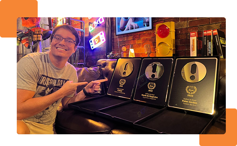 Peter Jordan ganhou vários prêmios iBest